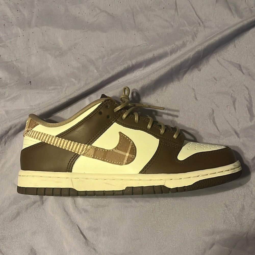 Nike Dunks Low GS ‘Plaid Brown’